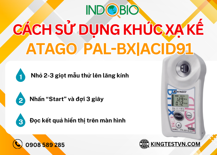 Cách sử dụng máy đo độ ngọt và độ chua PAL-BX|ACID91